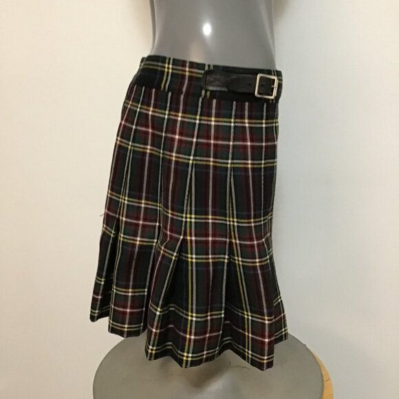 Vintage R.J. McCarthy Black/Multicolour Plaid Kilt Size S - Picture 2 of 14